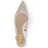 imageFSJ Women Pointed Toe Slingback Wedding Pumps Chunky Low Heel Rhinestone Sandals Crystal Heeled Dress Shoes Size 415 M USIvory