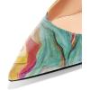 imageFSJ Women Pointed Toe Slingback Wedding Pumps Chunky Low Heel Rhinestone Sandals Crystal Heeled Dress Shoes Size 415 M USQuicksand