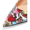 imageFSJ Women Pointed Toe Slingback Wedding Pumps Chunky Low Heel Rhinestone Sandals Crystal Heeled Dress Shoes Size 415 M USSweet Heart