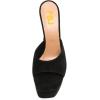 imageFSJ Women Slip On Platform Heeled Sandals Peep Open Toe Chunky Block High Heels Mules Backless Summer Dress Slide Sandals Size 415 USBlack