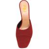 imageFSJ Women Slip On Platform Heeled Sandals Peep Open Toe Chunky Block High Heels Mules Backless Summer Dress Slide Sandals Size 415 USRed