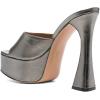 imageFSJ Women Slip On Platform Heeled Sandals Peep Open Toe Chunky Block High Heels Mules Backless Summer Dress Slide Sandals Size 415 USSilvergrey