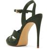 imageFSJ Women Stylish High Heel Strappy Sandals Open Toe Ankle Strap Platform Stilettos Formal Events Parties Night Out Shoes Size 416 USGreen