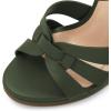 imageFSJ Women Stylish High Heel Strappy Sandals Open Toe Ankle Strap Platform Stilettos Formal Events Parties Night Out Shoes Size 416 USGreen