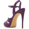 imageFSJ Women Stylish High Heel Strappy Sandals Open Toe Ankle Strap Platform Stilettos Formal Events Parties Night Out Shoes Size 416 USPurple