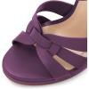 imageFSJ Women Stylish High Heel Strappy Sandals Open Toe Ankle Strap Platform Stilettos Formal Events Parties Night Out Shoes Size 416 USPurple