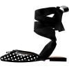 imageFSJ Women Wrapped Ballet Flats Bowknot Closed Toe Cross Ribbon LaceUp Slingabck Ballerinas Shoes Size 416 USPolka Dot