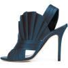 imageFSJ Women Charm Slingback DOrsay Sandals Slip On Peep Toe Satin Ankle Strap Sandals Stiletto High Heel Slide Mule Ladies Party Wedding Prom Dress Sexy Shoes Size 415 USDark Blue