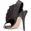 imageFSJ Women Charm Slingback DOrsay Sandals Slip On Peep Toe Satin Ankle Strap Sandals Stiletto High Heel Slide Mule Ladies Party Wedding Prom Dress Sexy Shoes Size 415 USCustomize