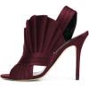 imageFSJ Women Charm Slingback DOrsay Sandals Slip On Peep Toe Satin Ankle Strap Sandals Stiletto High Heel Slide Mule Ladies Party Wedding Prom Dress Sexy Shoes Size 415 USWinered