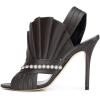 imageFSJ Women Charm Slingback DOrsay Sandals Slip On Peep Toe Satin Ankle Strap Sandals Stiletto High Heel Slide Mule Ladies Party Wedding Prom Dress Sexy Shoes Size 415 USCustomize