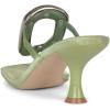imageFSJ Women Chic Open Toe Kitten Heel Flip Flops Slip On Gold Detail Low Heeled Thong Sandals Casual Summer Beach Fashion Slides Size 416 USGrass Green
