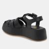imageFSJ Women Closed Toe Fisherman Platform Sandals Adjustable Buckle Ankle Strap Hollow Out Thick Sole Gladiator Caged Summer Shoes Size 416 USBlack