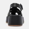 imageFSJ Women Closed Toe Fisherman Platform Sandals Adjustable Buckle Ankle Strap Hollow Out Thick Sole Gladiator Caged Summer Shoes Size 416 USBlack