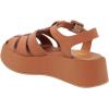 imageFSJ Women Closed Toe Fisherman Platform Sandals Adjustable Buckle Ankle Strap Hollow Out Thick Sole Gladiator Caged Summer Shoes Size 416 USBrown