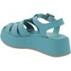 imageFSJ Women Closed Toe Fisherman Platform Sandals Adjustable Buckle Ankle Strap Hollow Out Thick Sole Gladiator Caged Summer Shoes Size 416 USDark Turquoise