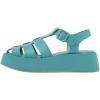 imageFSJ Women Closed Toe Fisherman Platform Sandals Adjustable Buckle Ankle Strap Hollow Out Thick Sole Gladiator Caged Summer Shoes Size 416 USDark Turquoise