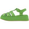 imageFSJ Women Closed Toe Fisherman Platform Sandals Adjustable Buckle Ankle Strap Hollow Out Thick Sole Gladiator Caged Summer Shoes Size 416 USGreen