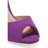 imageFSJ Women Comfort Low Kitten Heel Sandals Mules Peep Toe Slide Slip On Summer Slide Dress Pump Shoes 415 M US10cm Purple