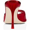 imageFSJ Women Comfort Low Kitten Heel Sandals Mules Peep Toe Slide Slip On Summer Slide Dress Pump Shoes 415 M US10cm Red Glossy