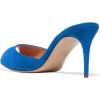 imageFSJ Women Comfort Low Kitten Heel Sandals Mules Peep Toe Slide Slip On Summer Slide Dress Pump Shoes 415 M US10cm Royal Blue