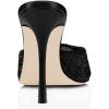 imageFSJ Women Comfort Low Kitten Heel Sandals Mules Peep Toe Slide Slip On Summer Slide Dress Pump Shoes 415 M US12cm Black Fur