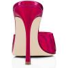 imageFSJ Women Comfort Low Kitten Heel Sandals Mules Peep Toe Slide Slip On Summer Slide Dress Pump Shoes 415 M US12cm Fuchsia
