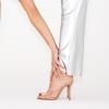 imageFSJ Women Comfort Low Kitten Heel Sandals Mules Peep Toe Slide Slip On Summer Slide Dress Pump Shoes 415 M US12cm Nude Clear