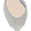 imageFSJ Women Comfort Low Kitten Heel Sandals Mules Peep Toe Slide Slip On Summer Slide Dress Pump Shoes 415 M US12cm Silver Glitter