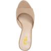 imageFSJ Women Comfort Low Kitten Heel Sandals Mules Peep Toe Slide Slip On Summer Slide Dress Pump Shoes 415 M US6cm Beige