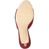 imageFSJ Women Comfort Low Kitten Heel Sandals Mules Peep Toe Slide Slip On Summer Slide Dress Pump Shoes 415 M US6cm Dark Red