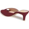 imageFSJ Women Comfort Low Kitten Heel Sandals Mules Peep Toe Slide Slip On Summer Slide Dress Pump Shoes 415 M US6cm Dark Red