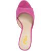imageFSJ Women Comfort Low Kitten Heel Sandals Mules Peep Toe Slide Slip On Summer Slide Dress Pump Shoes 415 M US6cm Fuchsia