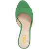 imageFSJ Women Comfort Low Kitten Heel Sandals Mules Peep Toe Slide Slip On Summer Slide Dress Pump Shoes 415 M US6cm Green