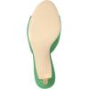 imageFSJ Women Comfort Low Kitten Heel Sandals Mules Peep Toe Slide Slip On Summer Slide Dress Pump Shoes 415 M US6cm Green