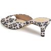 imageFSJ Women Comfort Low Kitten Heel Sandals Mules Peep Toe Slide Slip On Summer Slide Dress Pump Shoes 415 M US6cm Leopard