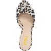 imageFSJ Women Comfort Low Kitten Heel Sandals Mules Peep Toe Slide Slip On Summer Slide Dress Pump Shoes 415 M US6cm Leopard