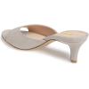 imageFSJ Women Comfort Low Kitten Heel Sandals Mules Peep Toe Slide Slip On Summer Slide Dress Pump Shoes 415 M US6cm Light Gray