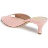 imageFSJ Women Comfort Low Kitten Heel Sandals Mules Peep Toe Slide Slip On Summer Slide Dress Pump Shoes 415 M US6cm Pink