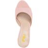 imageFSJ Women Comfort Low Kitten Heel Sandals Mules Peep Toe Slide Slip On Summer Slide Dress Pump Shoes 415 M US6cm Pink