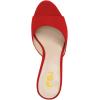 imageFSJ Women Comfort Low Kitten Heel Sandals Mules Peep Toe Slide Slip On Summer Slide Dress Pump Shoes 415 M US6cm Red