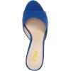 imageFSJ Women Comfort Low Kitten Heel Sandals Mules Peep Toe Slide Slip On Summer Slide Dress Pump Shoes 415 M US6cm Royal Blue