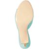 imageFSJ Women Comfort Low Kitten Heel Sandals Mules Peep Toe Slide Slip On Summer Slide Dress Pump Shoes 415 M US6cm Turquoise