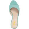 imageFSJ Women Comfort Low Kitten Heel Sandals Mules Peep Toe Slide Slip On Summer Slide Dress Pump Shoes 415 M US6cm Turquoise
