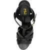 imageFSJ Women Comfort Platform Stiletto High Heel Ankle Strap Sandals Open Toe Sexy Strappy Slingback Wedding Party Shoes Size 416 USBlack Matte