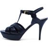 imageFSJ Women Comfort Platform Stiletto High Heel Ankle Strap Sandals Open Toe Sexy Strappy Slingback Wedding Party Shoes Size 416 USBlue
