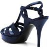 imageFSJ Women Comfort Platform Stiletto High Heel Ankle Strap Sandals Open Toe Sexy Strappy Slingback Wedding Party Shoes Size 416 USBlue