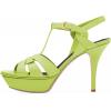 imageFSJ Women Comfort Platform Stiletto High Heel Ankle Strap Sandals Open Toe Sexy Strappy Slingback Wedding Party Shoes Size 416 USGreen
