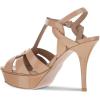 imageFSJ Women Comfort Platform Stiletto High Heel Ankle Strap Sandals Open Toe Sexy Strappy Slingback Wedding Party Shoes Size 416 USNude