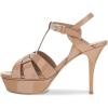 imageFSJ Women Comfort Platform Stiletto High Heel Ankle Strap Sandals Open Toe Sexy Strappy Slingback Wedding Party Shoes Size 416 USNude